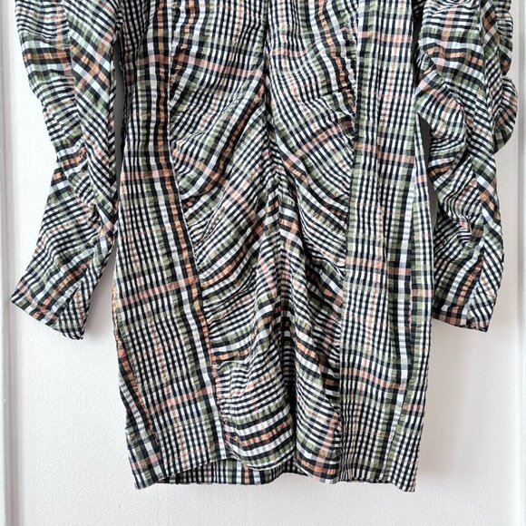 JUST Female Ethel Dress in Clover Check - Picture 7 of 9